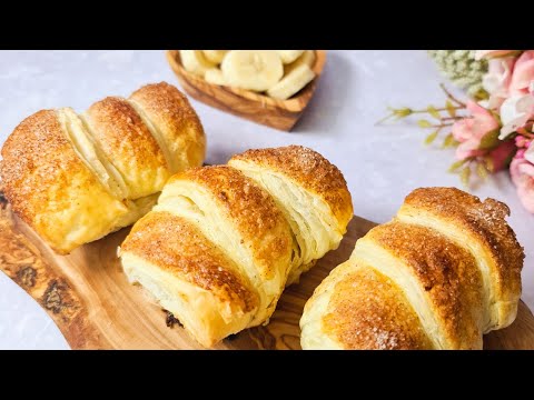 Banana Puff Pastry Rolls