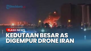 Chaos di Baghdad! Kedutaan Besar AS Digempur Drone, Ledakan Dahsyat Picu Kobaran Api Besar