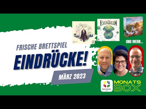 Monatsbox März 2023 der Brettspielbox - 8 Brettspiel Eindrücke