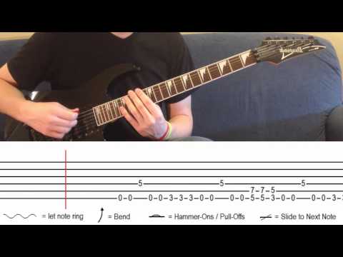 How To Play 'Supermassive Black Hole' by Muse (With On Screen Tabs!) - Guitar Tutorial