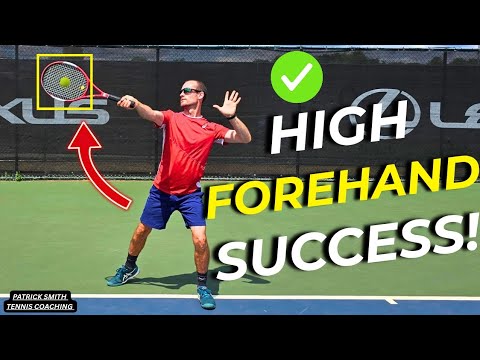 Awesome Techniques To Hit High Balls In Tennis - Forehand Lesson 