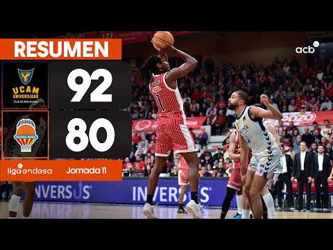 UCAM Murcia - Valencia Basket (92-80) RESUMEN | Liga Endesa 2025-26