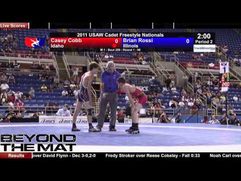 Cadet Freestyle 98 - Casey Cobb (ID) vs. Brian Rossi (IL)