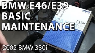 E46 Basic Maintenance Items - Air Filters & Fluids