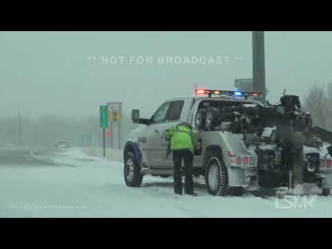 02-17-2022 Wichita, KS - Slideoff On Camera - Accidents - Whiteout