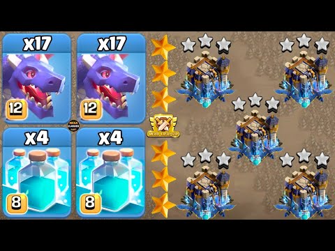 TH18 NEW ATTACK STRATEGY! Dragon With Clone Spell : CLASH OF CLANS #2