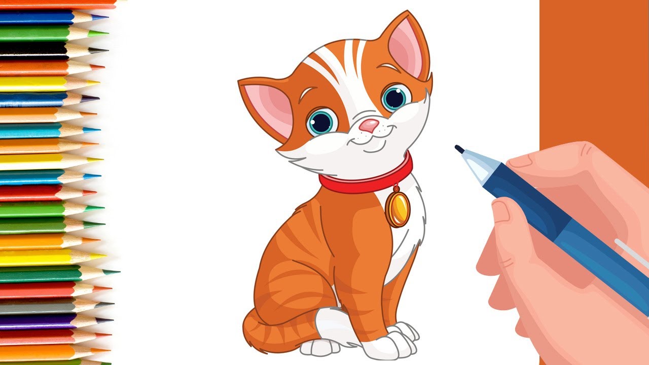 How to Draw a cat #shorts