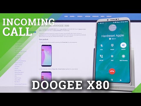 How Incoming Calls Look Like on Doogee X80 - Answer Call