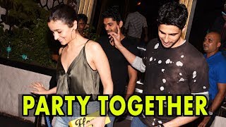 Alia Bhatt And Sidharth Malhotra Snapped Together At Gauri Khan's Bash