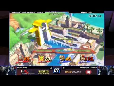 Aftershock - Luck + Saybr vs Calm Animal + Phenom - Smash Wii U