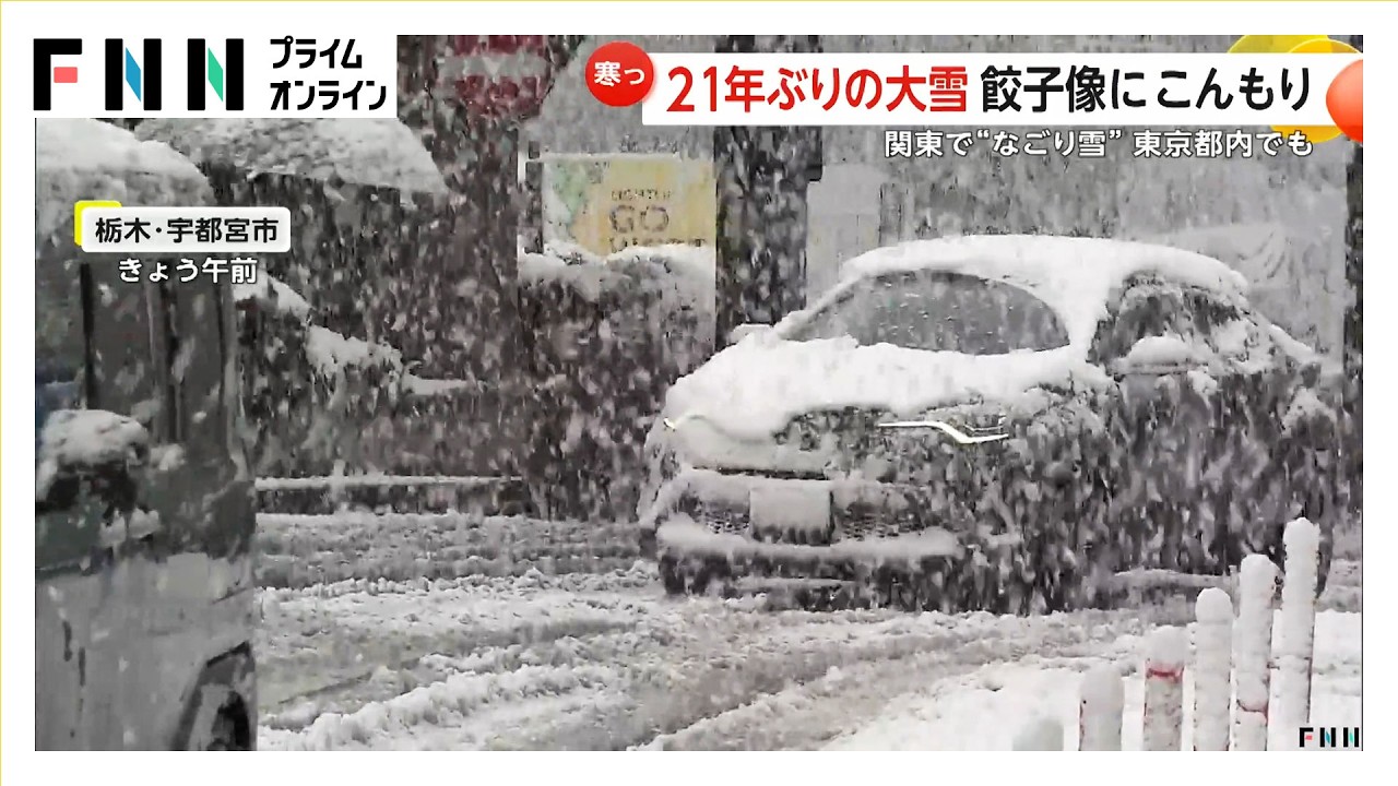 北関東で季節外れの大雪　宇都宮は21年ぶり12㎝　バス待ちで長い行列　雪は都内でも…13日再び雪予想（2026年03月10日）