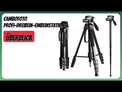 BEWERTUNG (2025): CAMBOFOTO Profi-Dreibein-Einbeinstativ. Infos