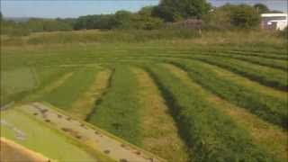 preview picture of video '2nd cut silage 2013   Claas Arion 650 tractor in the cab'