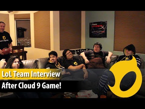 Interview with our LoL team after taking down Cloud9 in LCS NA (Blurry lens)