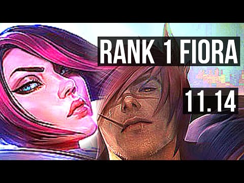 FIORA vs SETT (TOP) | Rank 1 Fiora, 7 solo kills, 14/3/2, Dominating | JP Grandmaster | v11.14
