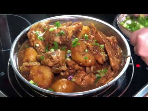 Ayam pongteh (nyonya dish - salted bean chicken potato stew)