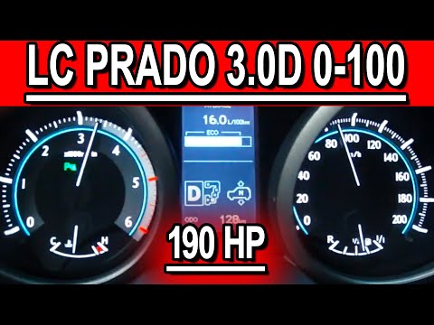 Land Cruiser Prado 150 diesel 3.0 l acceleration 0-100 km\h