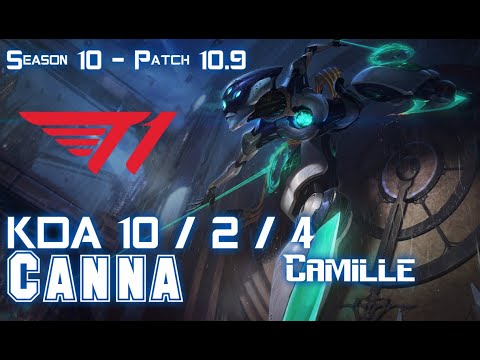 T1 Canna CAMILLE vs AATROX Top - Patch 10.9 KR Ranked