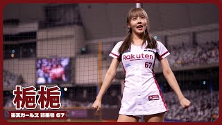 2024年新加入、元Doragon Beautiesの梔梔  楽天ガールズ 臺北大巨蛋 2024/04/07【台湾チアTV】