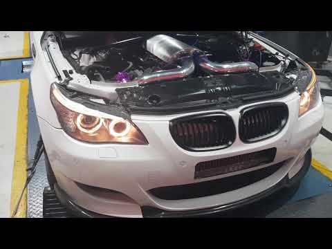 E60 M5 twin turbo dyno run in KSA