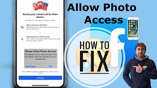 How to Enable Facebook Access to Photos on iPhone |  Fix Can