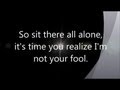 Cinderella - Nobody's Fool - Lyrics 