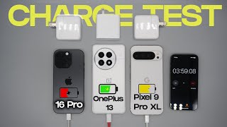 iPhone 16 Pro vs OnePlus 13 vs Pixel 9 Pro XL: Battery Charge Test!