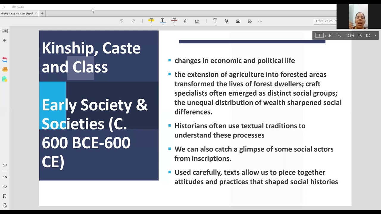 KINSHIP, CASTE AND CLASS, EARLY SOCIETY & SOCIETIES (c. 600 BCE- 600 CE), HISTORY, CLASS 12, CBSE