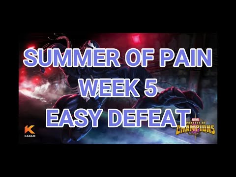Summer Of Pain Week 5 ( Easy defeat Venom)