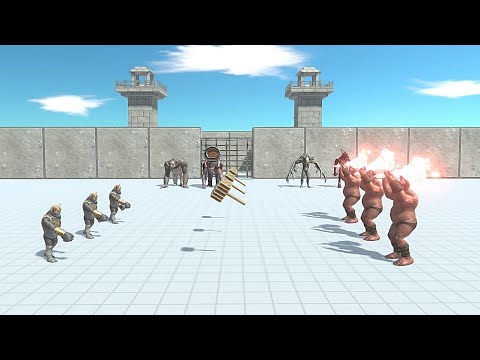 3 VS 3 MUTANT PRIMATES WITH OLD GORO VS INFERNALS - Animal  Revolt Battle Simulator