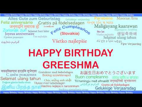 Greeshma   Languages Idiomas - Happy Birthday