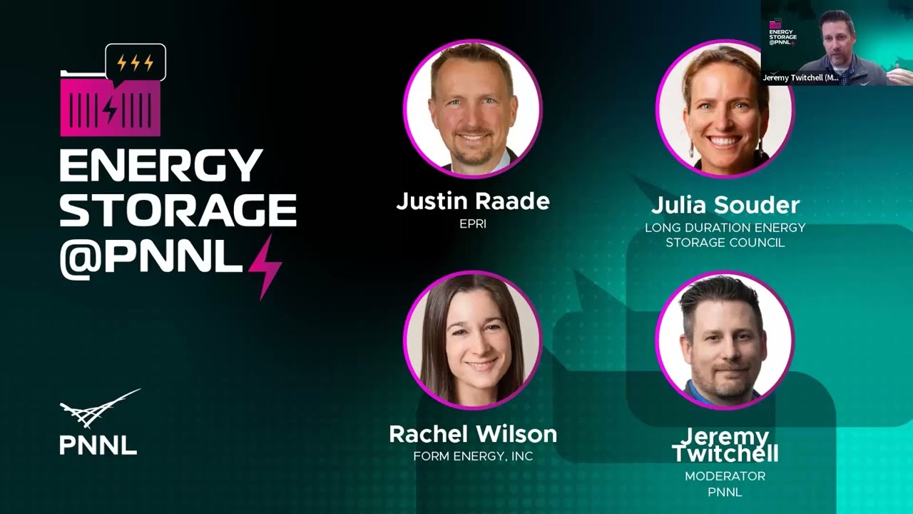 Energy Storage @PNNL: Expert Panel: Long-duration Storage Policy and Economics