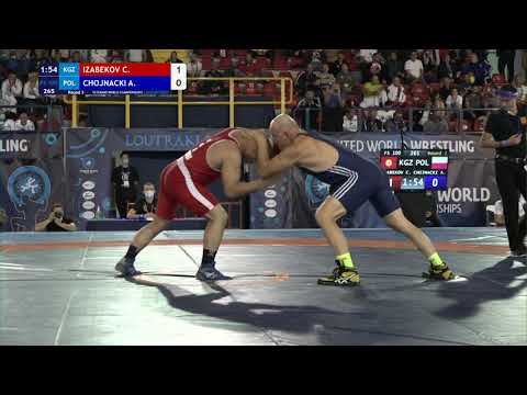 Round 3 FS - 100 kg: C. IZABEKOV (KGZ) v. A. CHOJNACKI (POL)