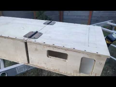 Testing my folding camping platform