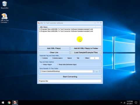 XML To Text Converter Software