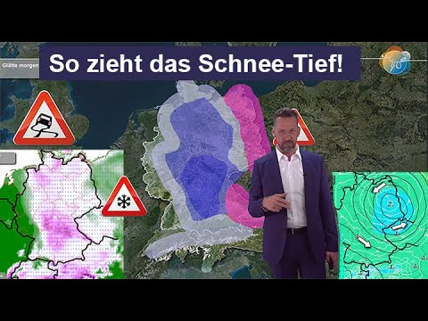 This is how the snowy low-pressure system is moving in! Slippery conditions due to slush, snow & ...