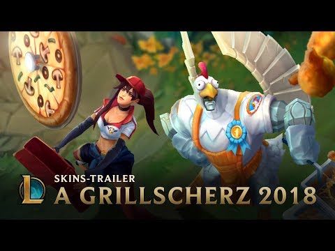 Brathähnchen und Pizzabotin | „A Grillscherz“-Skins-Trailer – League of Legends