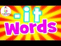 IT Words For Kids Read IT Words For Children Word Family Series