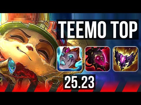 TEEMO vs DARIUS (TOP) | 6 solo kills, Godlike, 12/4/8 | EUW Master | 25.23