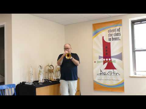 Edwards X-13  Trumpet for sale at Austin Custom Brass in gold!