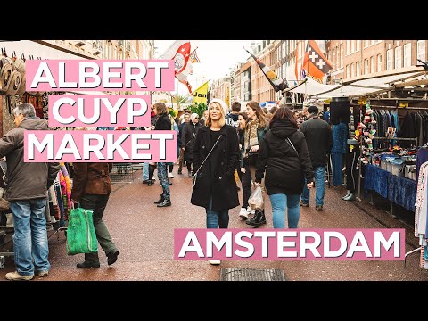 アルバート・キュイップ市場の探索 - アムステルダムのおいしいストリートフード (Exploring Albert Cuyp Market - Delicious Street Food in Amsterdam)