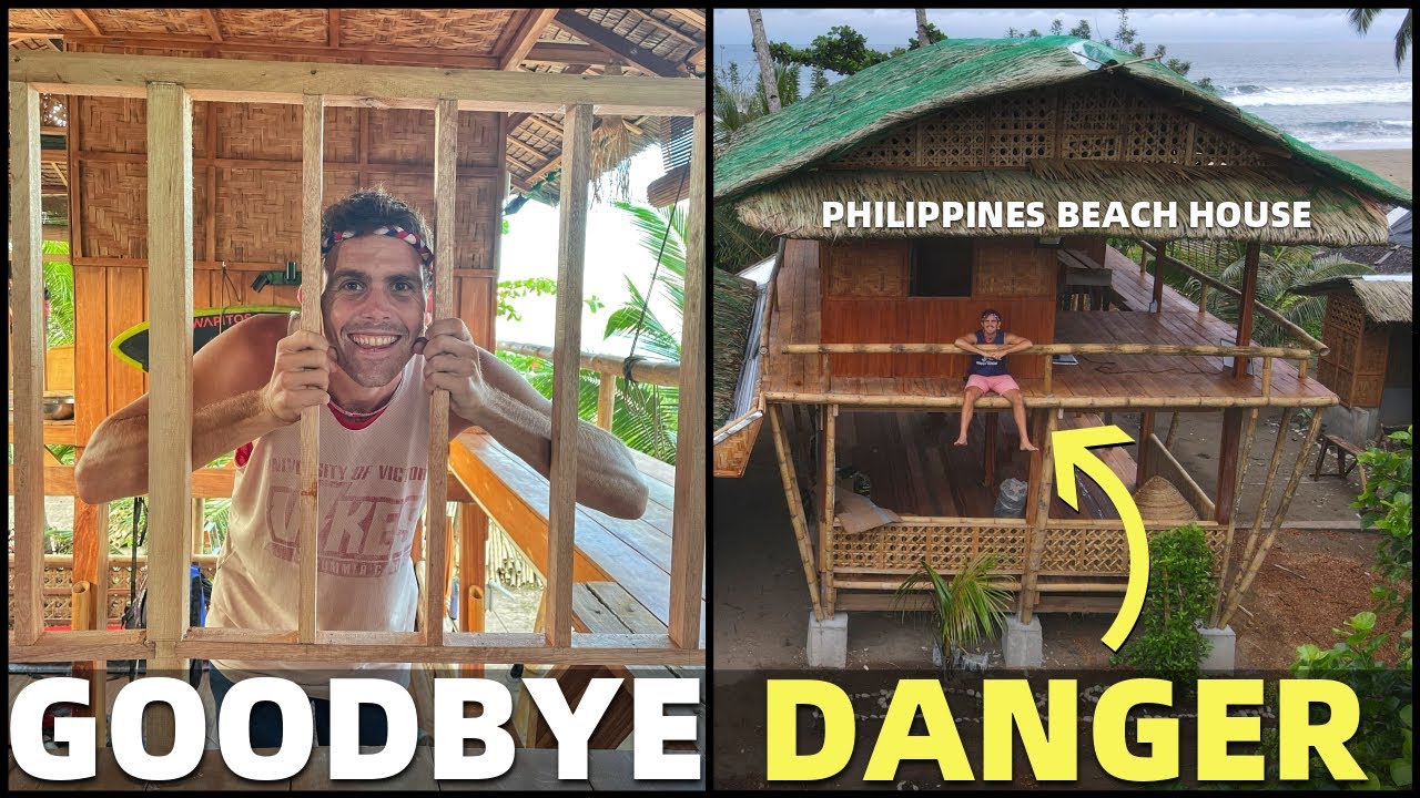 BecomingFilipino – DANGEROUS BEACH HOUSE? Bamboo Construction In The Philippines... Goodbye Railings!