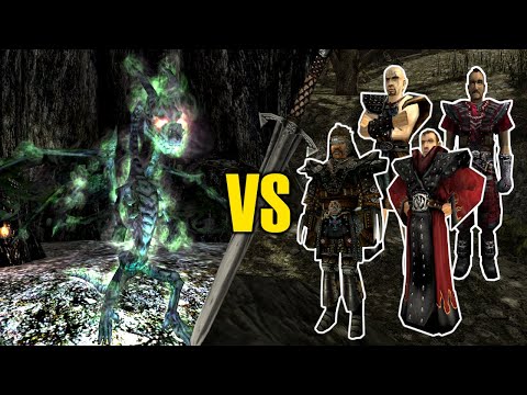 Smok Ożywieniec vs Gorn, Lester, Milten i Diego - Gothic II Noc Kruka