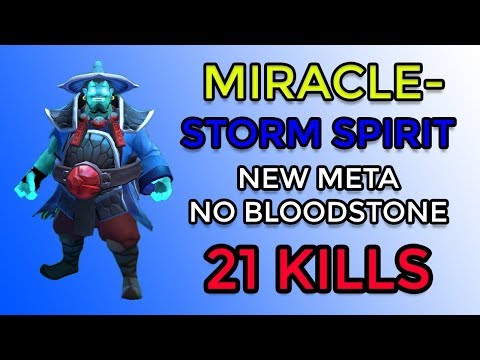 Miracle Storm Spirit Gameplay - NO BLOODSTONE - 21 KILLS