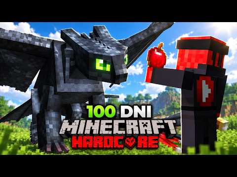 Przetrwałem 100 DNI w JAK WYTRESOWAĆ SMOKA w Minecraft Hardcore!
