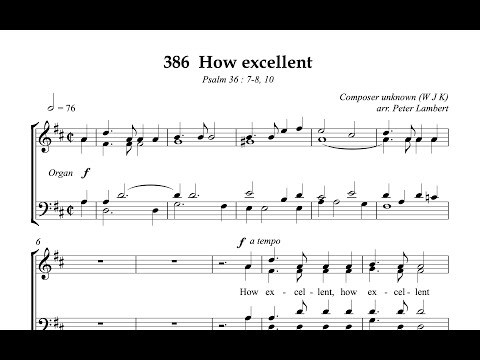 Hymn Collection 386 How excellent