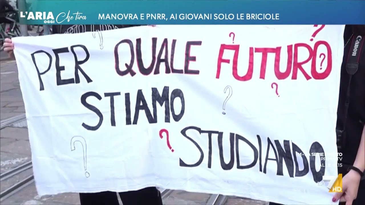Manovra e PNRR, ai giovani solo le briciole