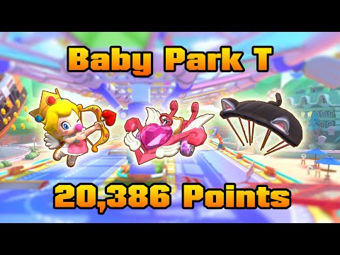 Mario Kart Tour — Cat Tour ～ Baby Park T  ～ 20,386 Points