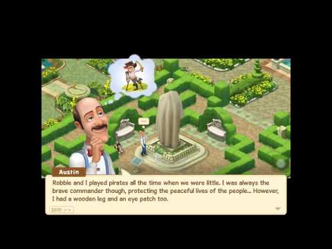 Gardenscapes - New Acres Pirate Statue Area Day 4 Story Line