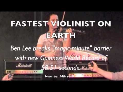 "Flight of the Bumblebee" : FASTEST VIOLIN : new Guinness World Record : November 2010 : FUSE